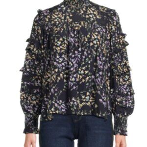 NWOT - FRENCH CONNECTION Birgin Colette Ruffle Blouse - Size M